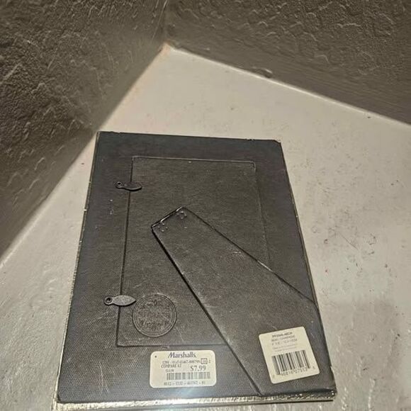 Silver Plate Textured Picture Frame Holds 5x6 picture - Picture 5 of 5